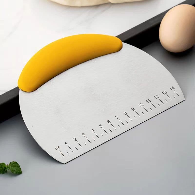 Thickened Stainless Steel Noodle Cutter Scraper Household Food Grade Silicone Baking Tools Cake Steamed Bread Dough