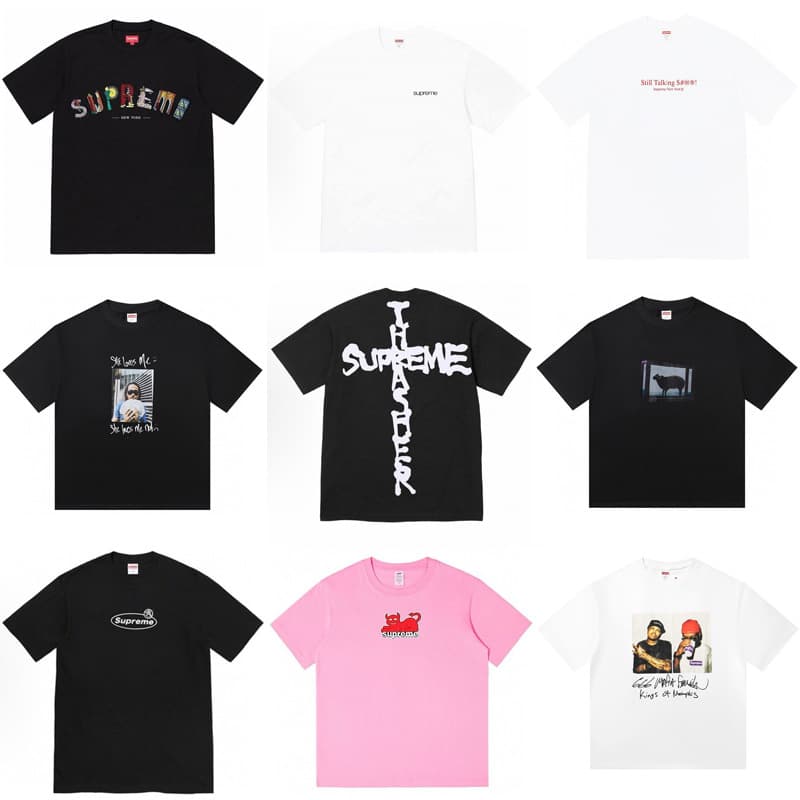 Cross-border supply for foreign trade wholesale trendy brand Supreme short-sleeve American-style BOX classic 240g T-shirt half-sleeve 10