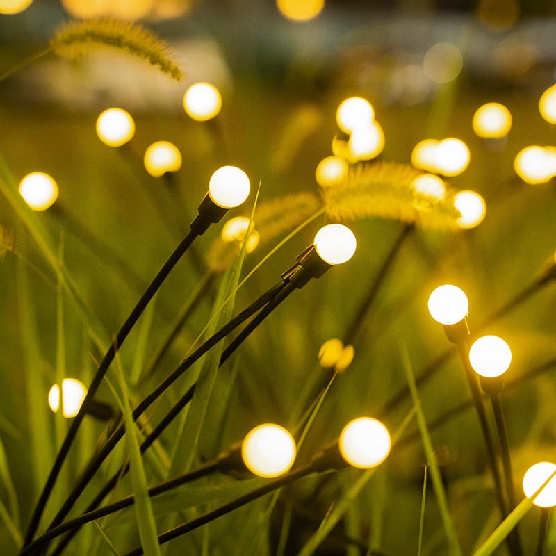 Plant Firefly Light Ground Insert Lamp Lawn Light Night Light Landscape Light LED Solar Outdoor Waterproof Garden Light