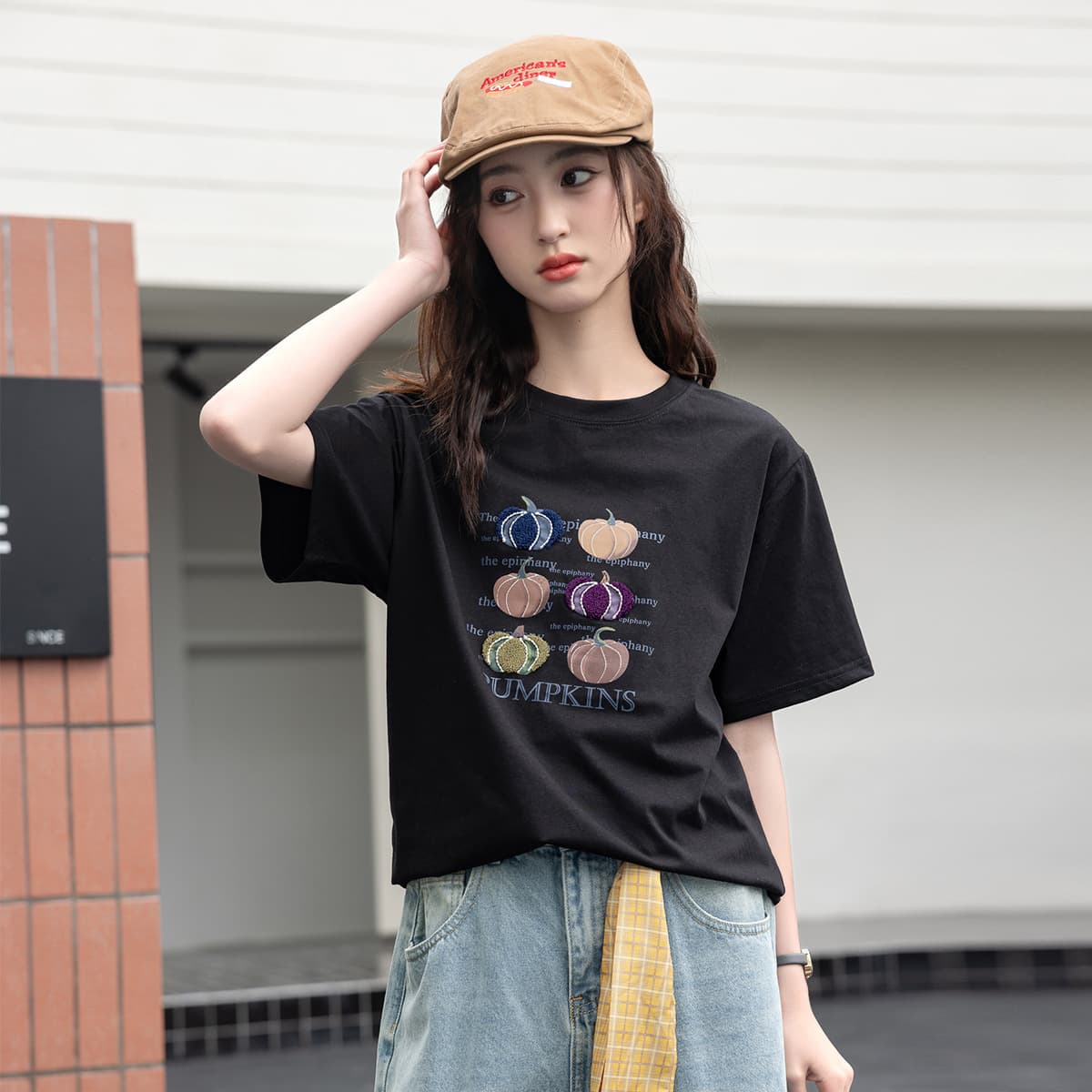 Girls' Short Sleeve T-Shirt for Kids, Casual Crew Neck Pullover, Lightweight and Comfortable Summer Youth Clothing