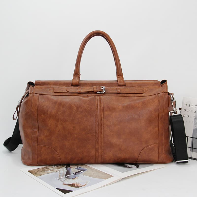 Vintage Men's Travel Bag Large Capacity Single Shoulder Sling Bag Trendy Fitness Bag Handbag For Outdoor Adventure