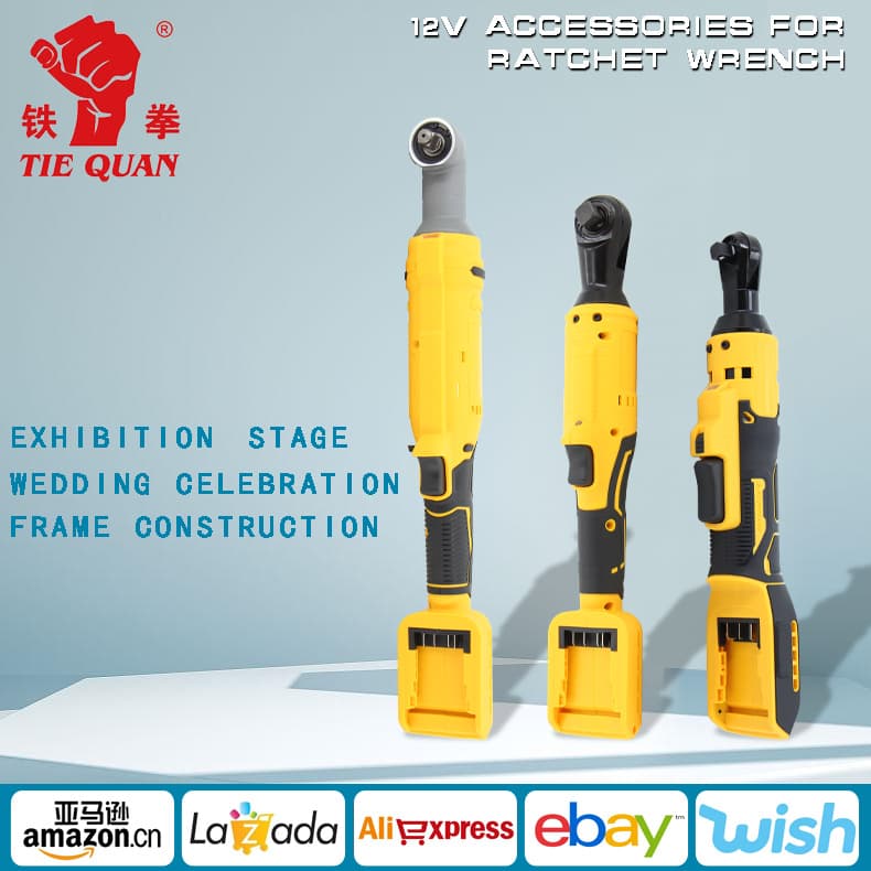 Ratchet wrench 90 degree angle electric wrench rechargeable ratchet 20v rechargeable wrench lithium battery stage truss