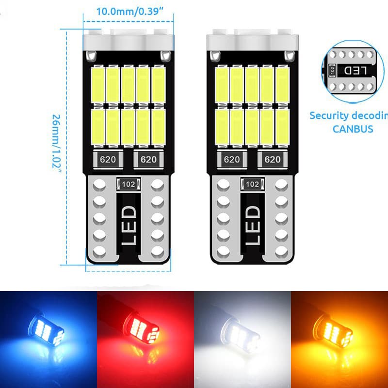 Manufacturer car LED width light T10 4014 26SMD decoding highlight car light W5W reading light license plate light