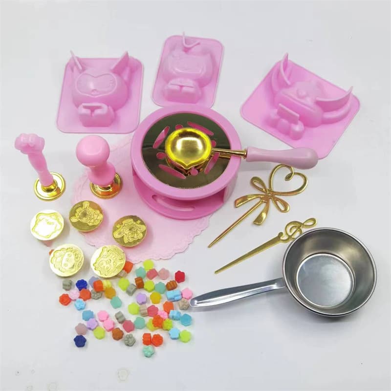 Fire paint seal round stove fire paint full set of wax particles spoon handle mat stirring needle manufacturer source wholesale