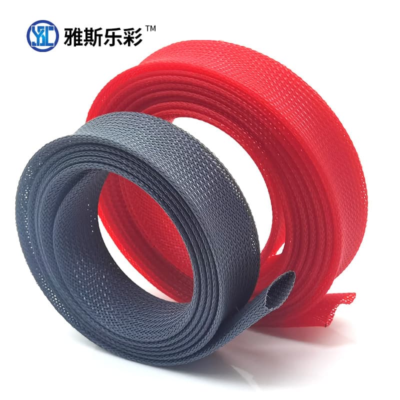 Manufacturer wholesale PET nylon expandable high flame-retardant braided sleeve wire fireproof wear-resistant wire loom