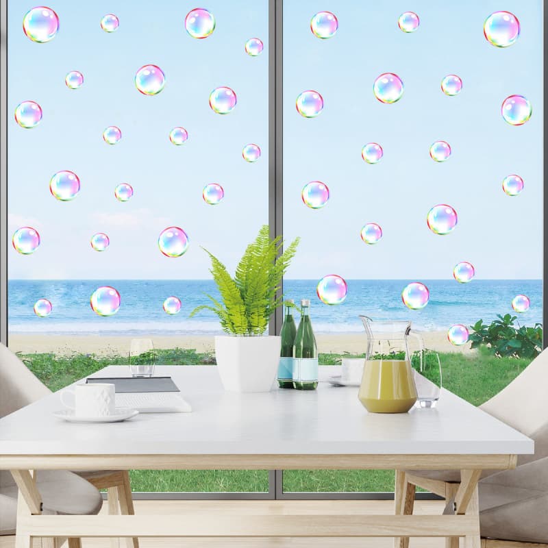 ACC32189 UV Colorful Bubble Glass Sticker for Balcony Window Decoration, Children's Room Kindergarten Glass Decal