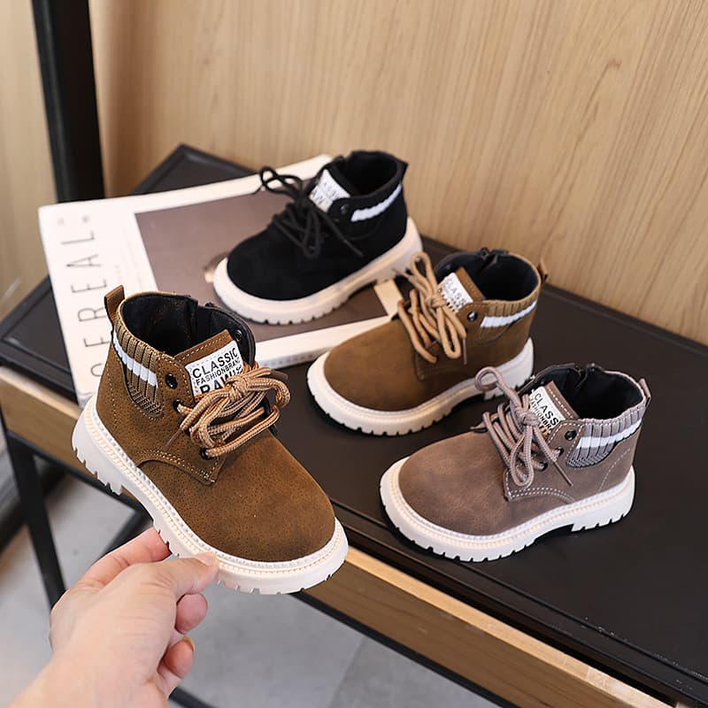 Girls' Short Boots Spring Autumn New Style Children's Boots Girl Princess Leather Boots Princess Boots Autumn Winter Girls' Martin Boots Retro Style