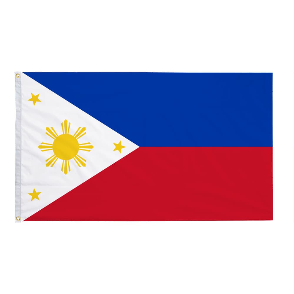 Cross-border stock 90×150cm Philippines flag 3x5 Philippines flag polyester flag, can be used with flagpole