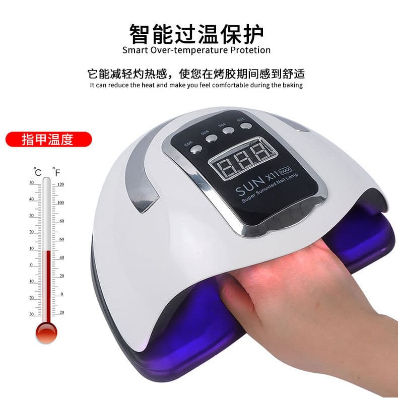 High-Power 280W Nail Lamp Quick-Drying Phototherapy Machine LED Nail Baking Lamp UV Nail Polish Glue Nail Manicure Lamp Wholesale