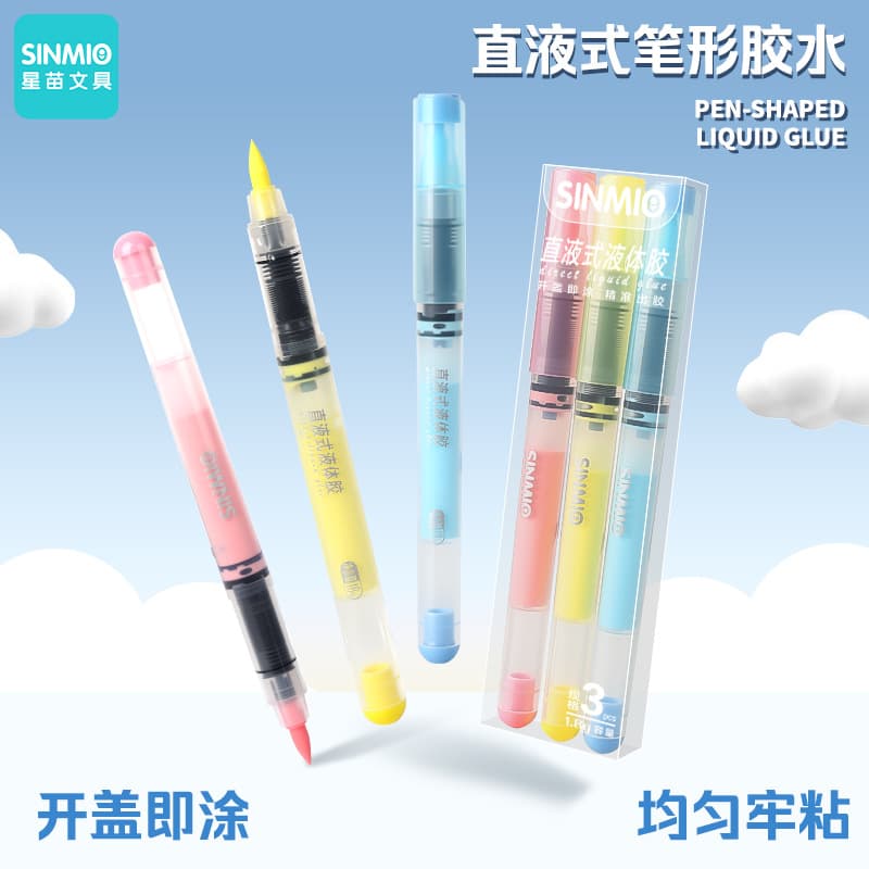 Direct-liquid pen-style liquid glue for student crafts DIY, formaldehyde-free scrapbooking supplies