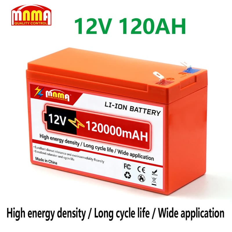 12VLiFePO4 120000mah outdoor power supply, smart BMS, high-density plastic battery, factory direct delivery