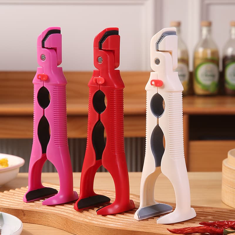 Anti-Scald Clip for Bowls, Non-Slip Pliers Tongs, Kitchen Plate Gripper, Steaming Dish Heat Insulation Plate Lifter, Bottle Opener Tool