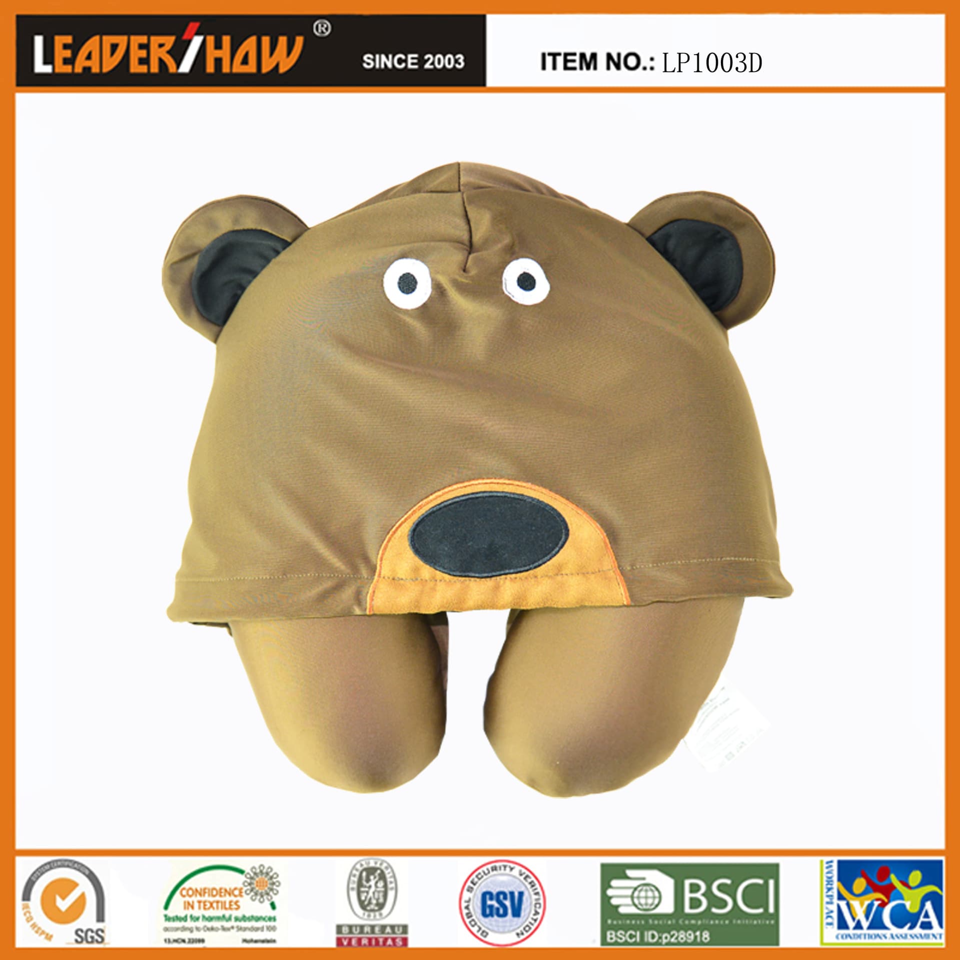 U-shaped pillow travel pillow hooded neck pillow portable sleeping airplane ride car memory foam hooded neck pillow U-shaped pillow