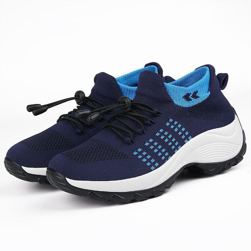 Four Seasons Fashion Trendy Cross-Border Large Size High Elasticity Flyknit Sock Shoes Outdoor Travel Sports Men's Shoes