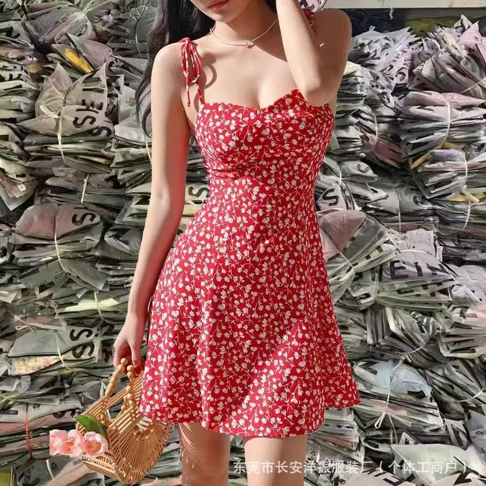 Shein Brand Summer Women's Fashion Sexy Hot Girl Tops, Suspender Dress Mixed Style