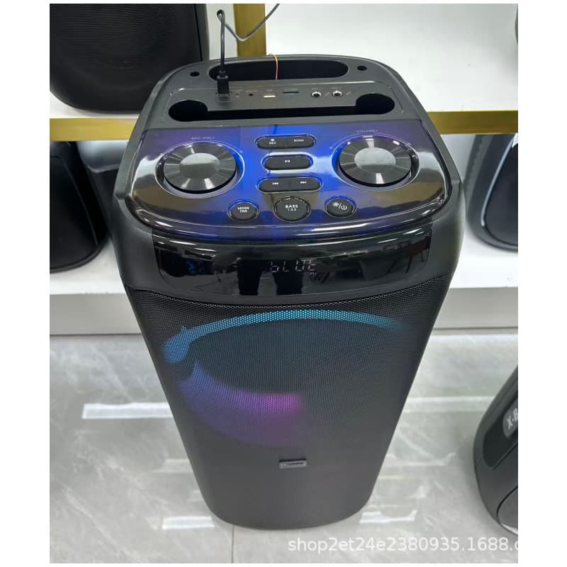 Party box factory customized dual 8-inch 60w/80w foreign trade party wireless Bluetooth speaker RGB lighting sound