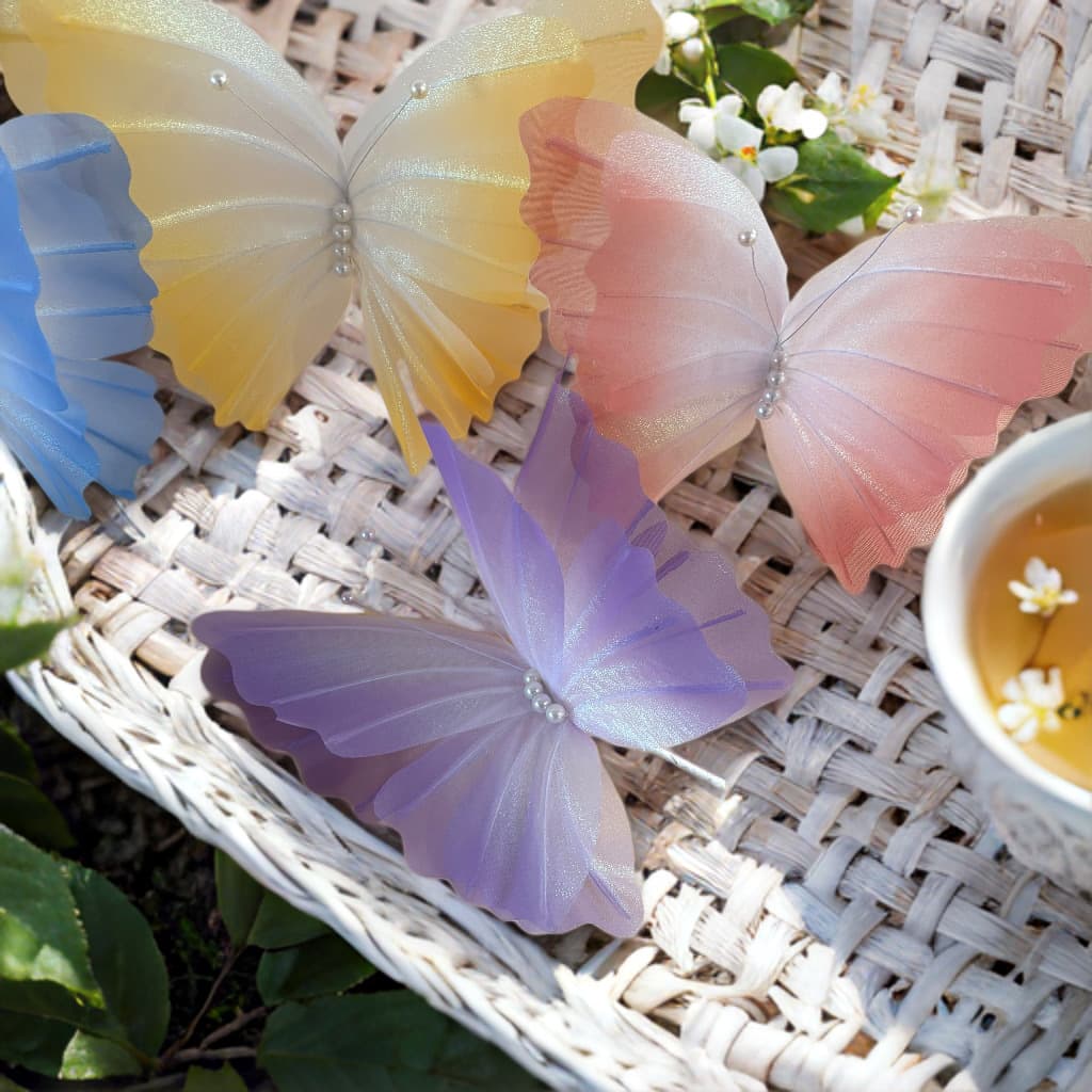 Valentine's Day decoration colorful butterfly large screen flower living room display wedding stage layout butterfly simulation flower