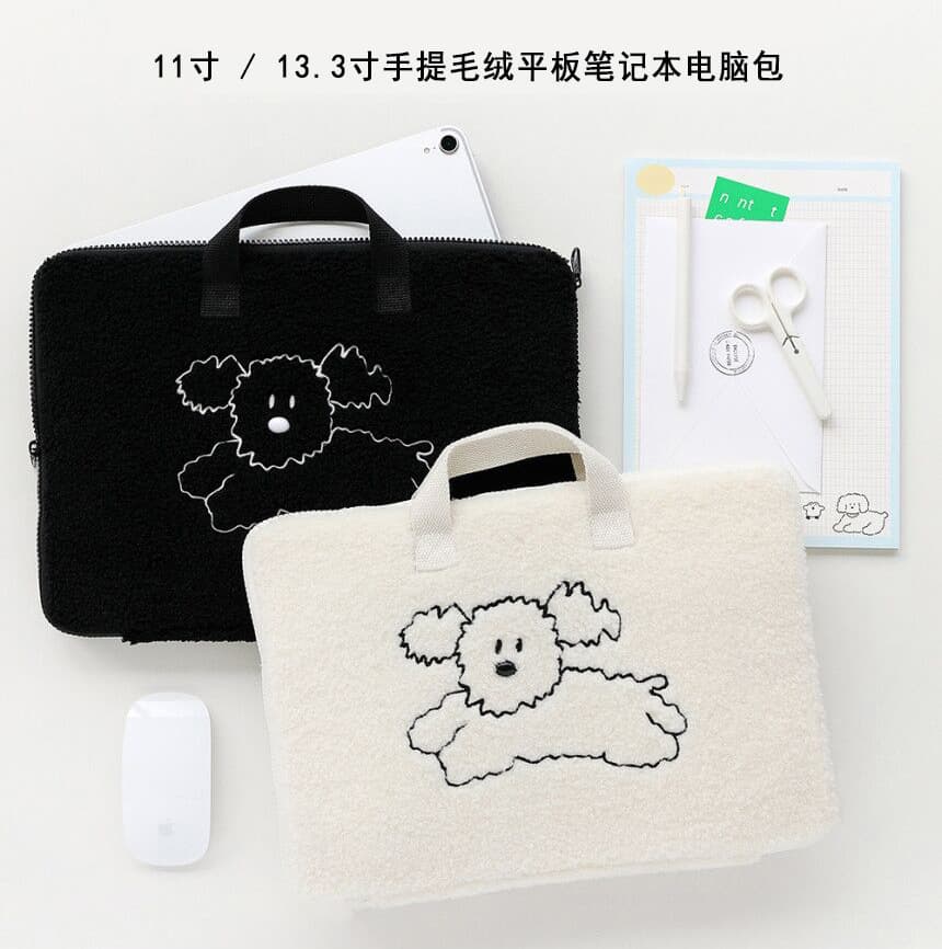 Korean portable laptop bag mac13.3/14 inch ins cute ipadair tablet storage bag 10.9