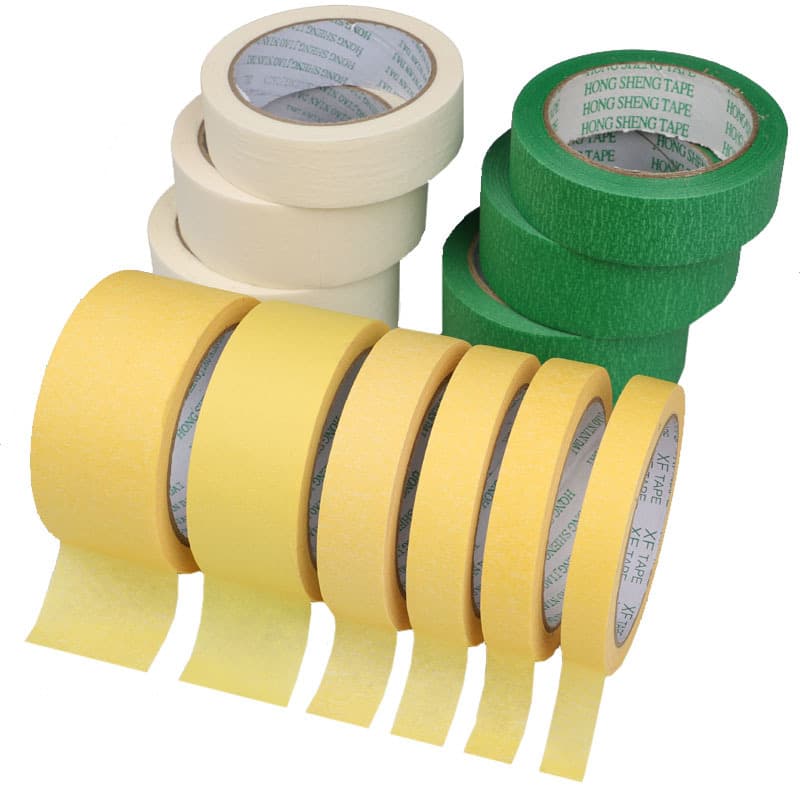 Masking Tape Roll Wholesale, Decorative Painting Caulk Tape, Color Separation Single-Sided Masking Tape, Green Exterior Wall Tape