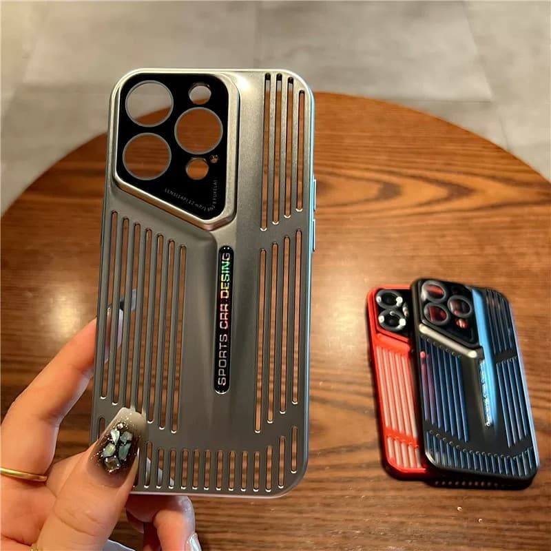 Blade cooling and breathable suitable for Apple 18 mobile phone case iPhone 17promax hard shell protective case with lens film
