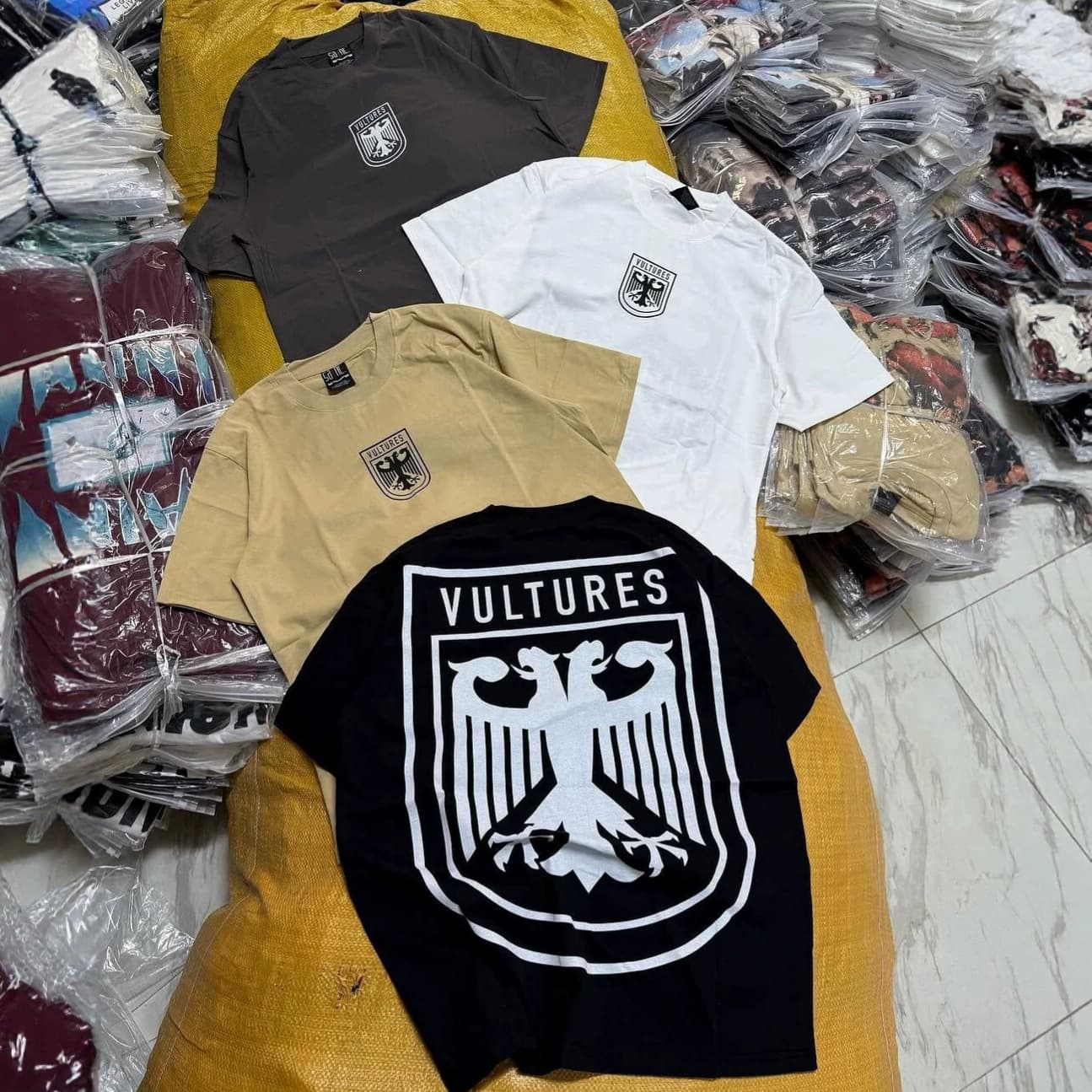 Men T-Shirt Wholesale High Quality Men's T-Shirt In Stock Thick Round Neck T-Shirt