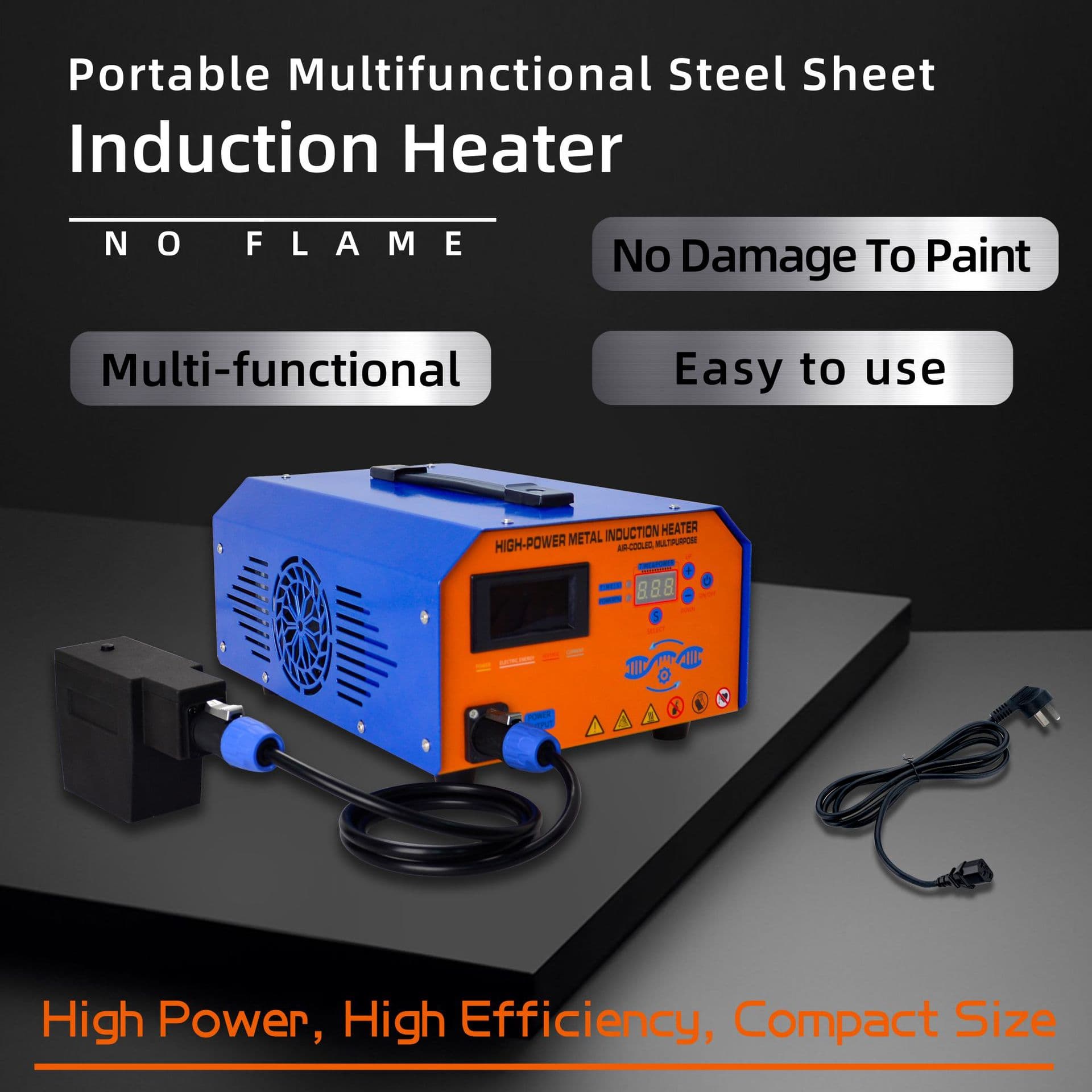 Car body dent repair machine, electromagnetic instrument, dent repair in seconds, smooth and traceless hail pit, electromagnetic induction heating repair