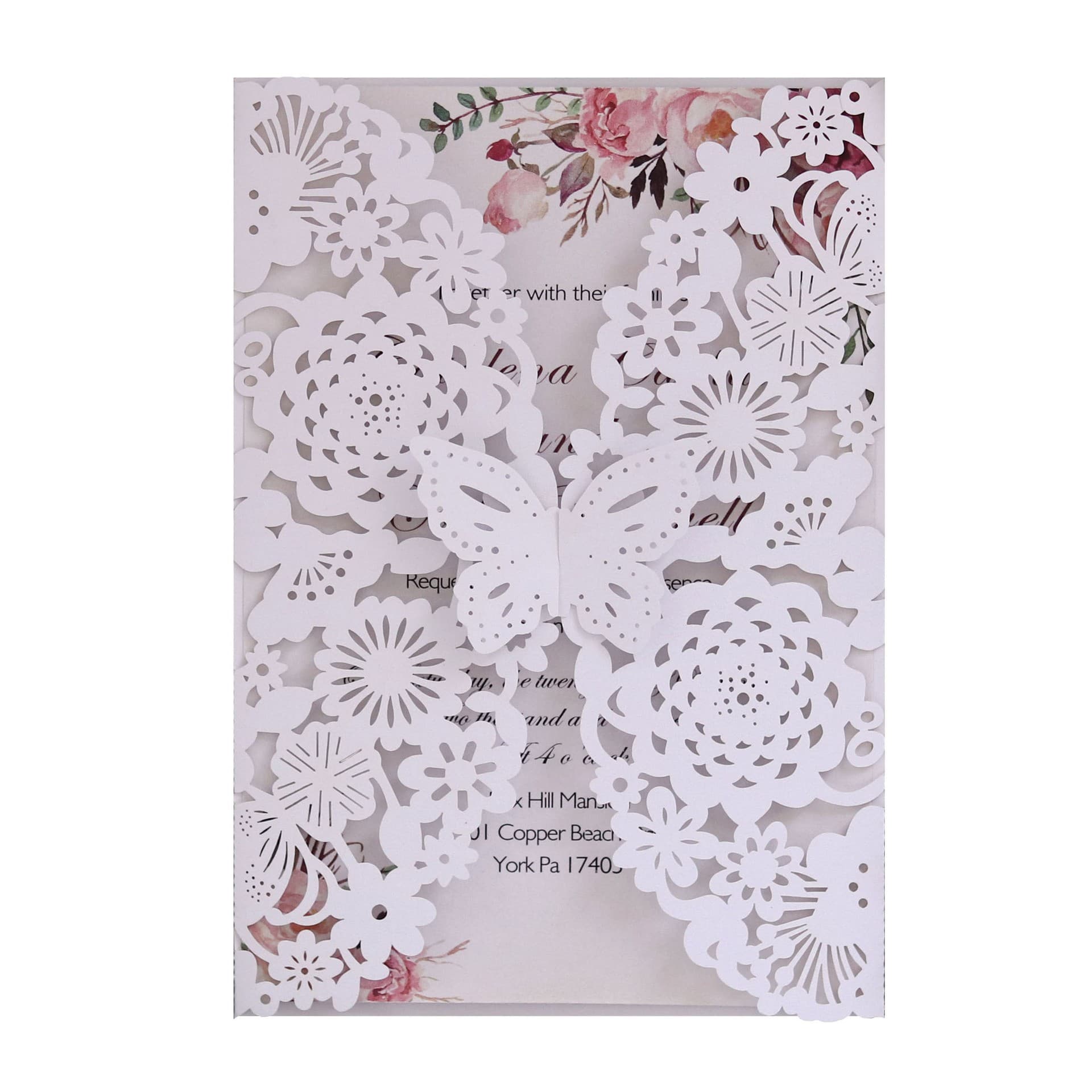 Cross-border spot European wedding invitations hollow wedding invitations creative invitations birthday greeting cards holiday cards wholesale