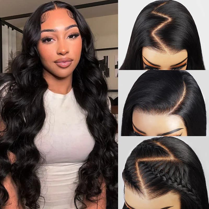 European and American Glueless 7x6 Real Human Hair Wig Glueless Body Lace Cap Human Hair Wig