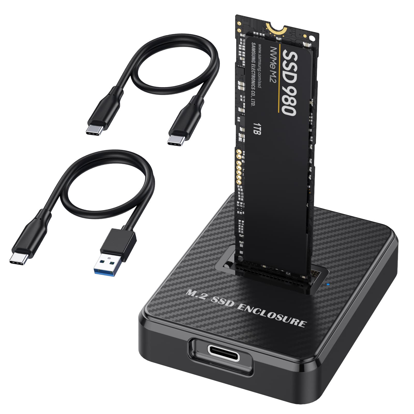 Factory M.2 hard drive enclosure NVME/NGFF dual-protocol Type-C mobile hard drive case SSD to USB 3.2