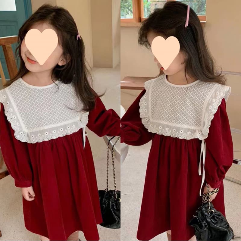 Children's Autumn Dress, Sweet Long-Sleeved Princess Dress for Girls Ages 3-8, Kids Dress Drop Shipping