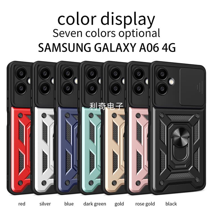 Cross-border compatible with Samsung A07 M56 Shunjia push-window M06 anti-gravity M16 rotating stand hard case