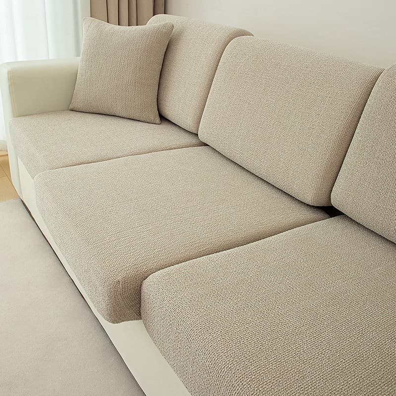 Premium Linen-Like Sofa Cover Full Wrap 2025 New Universal Protective Sofa Slipcover Cushion Cover for All Seasons