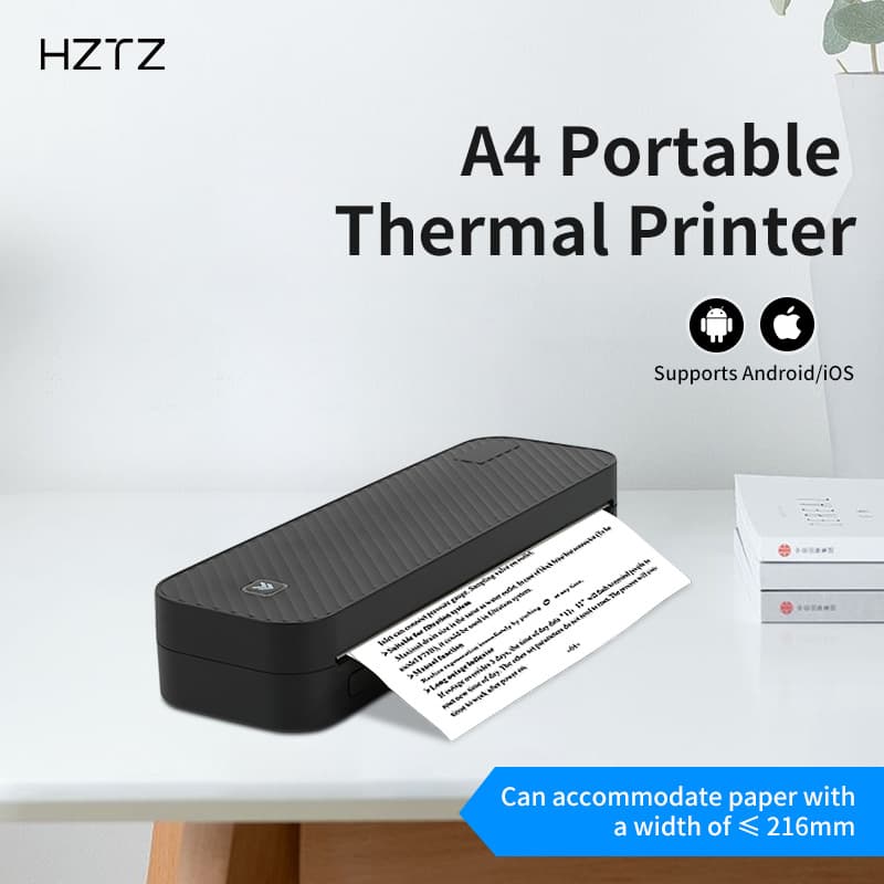HZTZ-A4DY Thermal Printer Portable Home Printer Wireless Connectable Mobile Phone Tattoo Printer