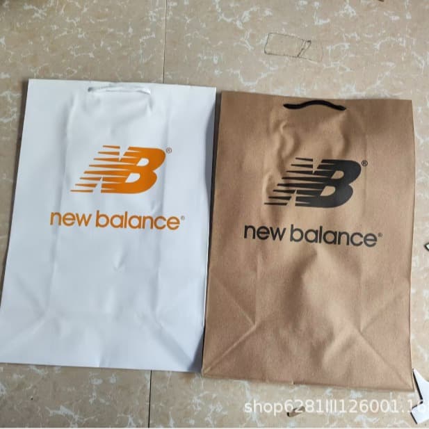 New Balance 574 Handbag NB Paper Bag 327 237 480 608 828 Shoe Packaging Bag Brown And White Handheld Paper Bags for Shoes