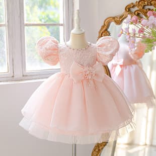 Girls Formal Dress Banquet Puffy Flower Princess Dress Custom Flower Girl Dresses