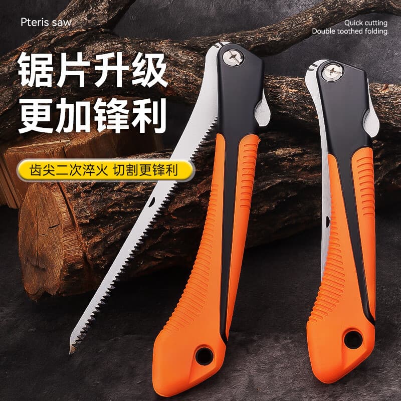 Folding Pruning Saw Quick Sharpening Small Hand Saw for Logging Gardening Cocktail Saw Tree Branch Cutting Hand Saw
