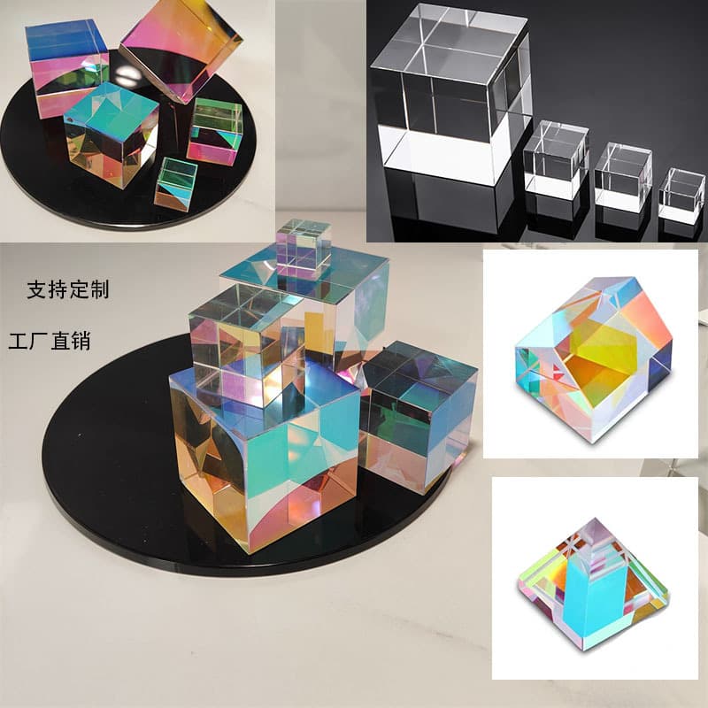 Sun Catcher Magic Cube Pyramid Prism Crystal Valentine's Day Graduation Birthday Gift Creative Ornament