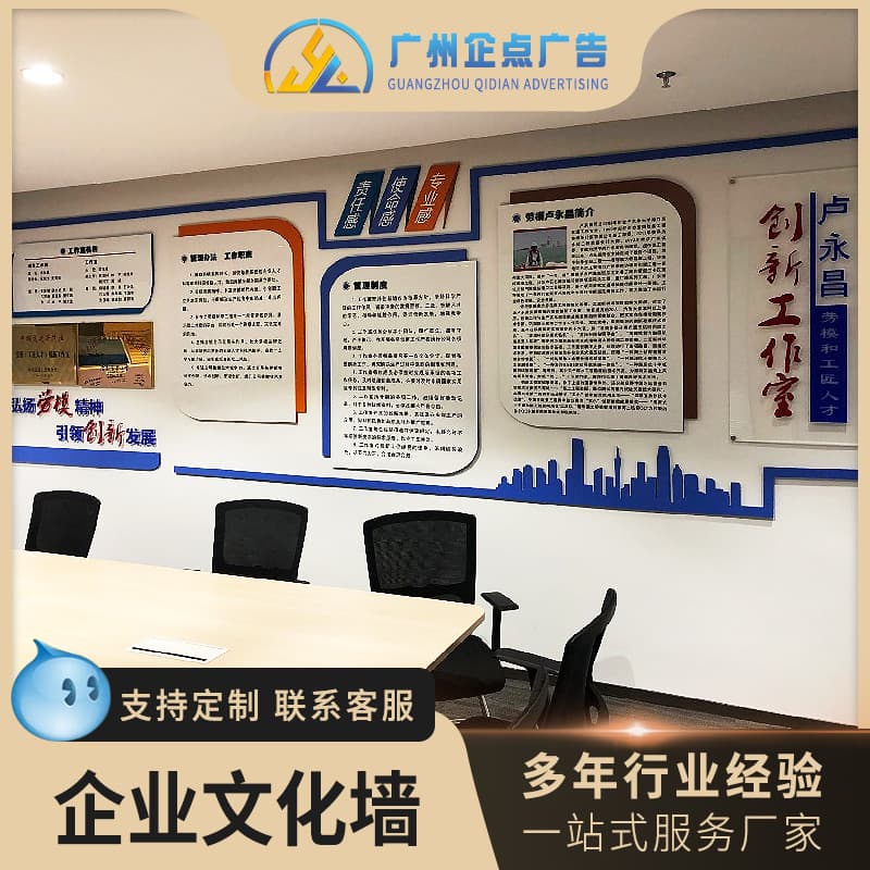 Corporate culture wall production photo honor wall bulletin board style inspirational text image wall Guangzhou inkjet printing company
