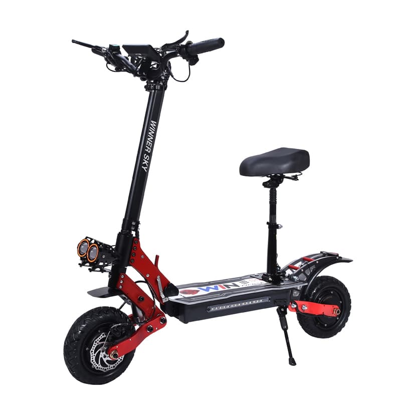 Dual-Drive Electric Scooter Lithium Battery Folding Off-Road 11-Inch Electric Scooter for Commuting