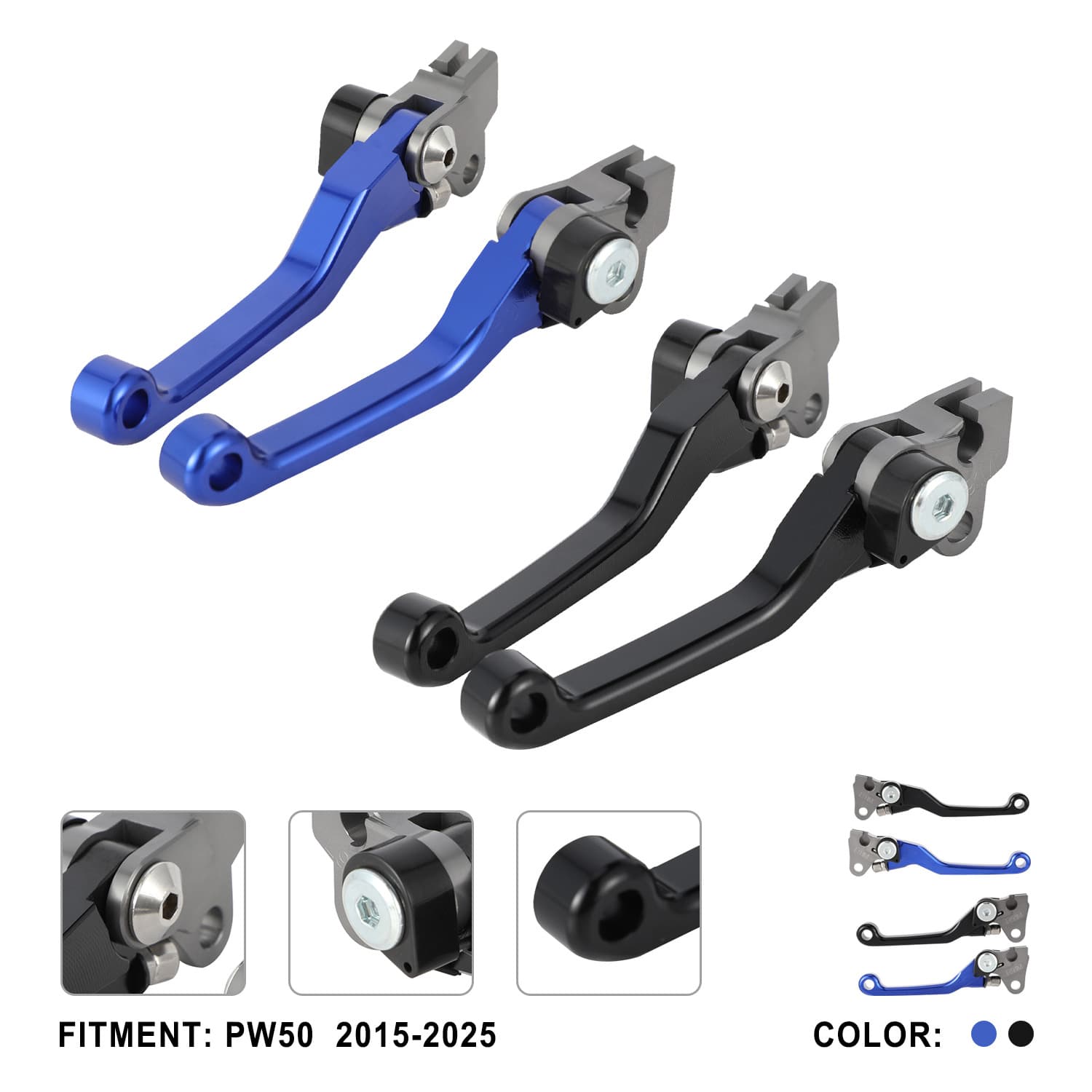 High Quality Brake Lever and Clutch Lever for PW50 2015-2025 Motorcycle Modification Accessories