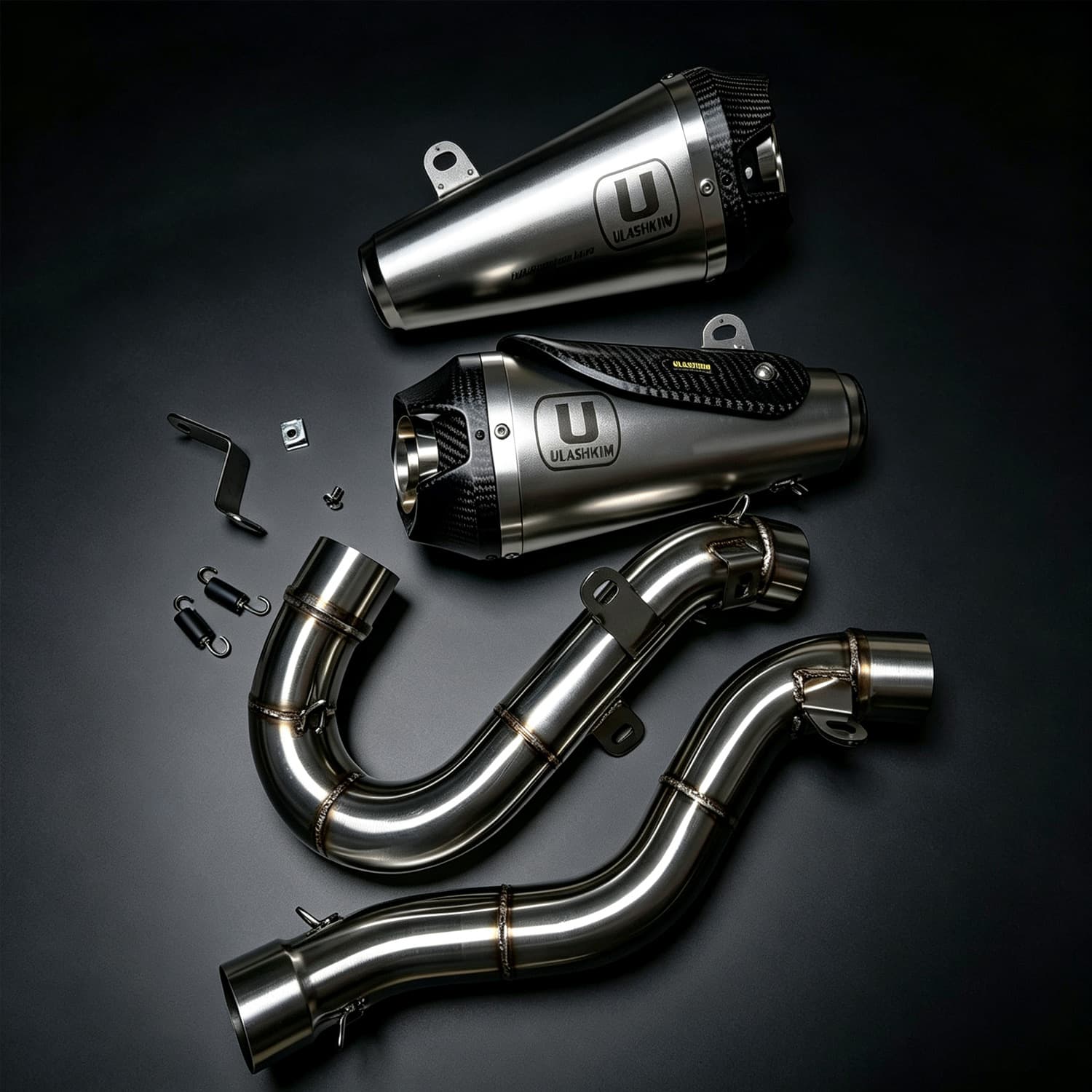 Motorcycle exhaust for Ducati Panigale V4 18-24 stainless steel exhaust pipe silencer
