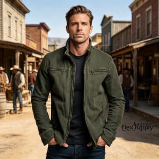 Cross-Border Spring/Fall Men's Workwear Jacket Casual Retro Long-Sleeve Cardigan Loose Sports Outerwear