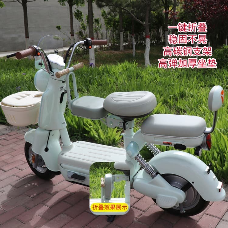 Electric scooter child seat foldable front-mounted universal baby seat new battery-powered vehicle Tailin Aima cotton needed