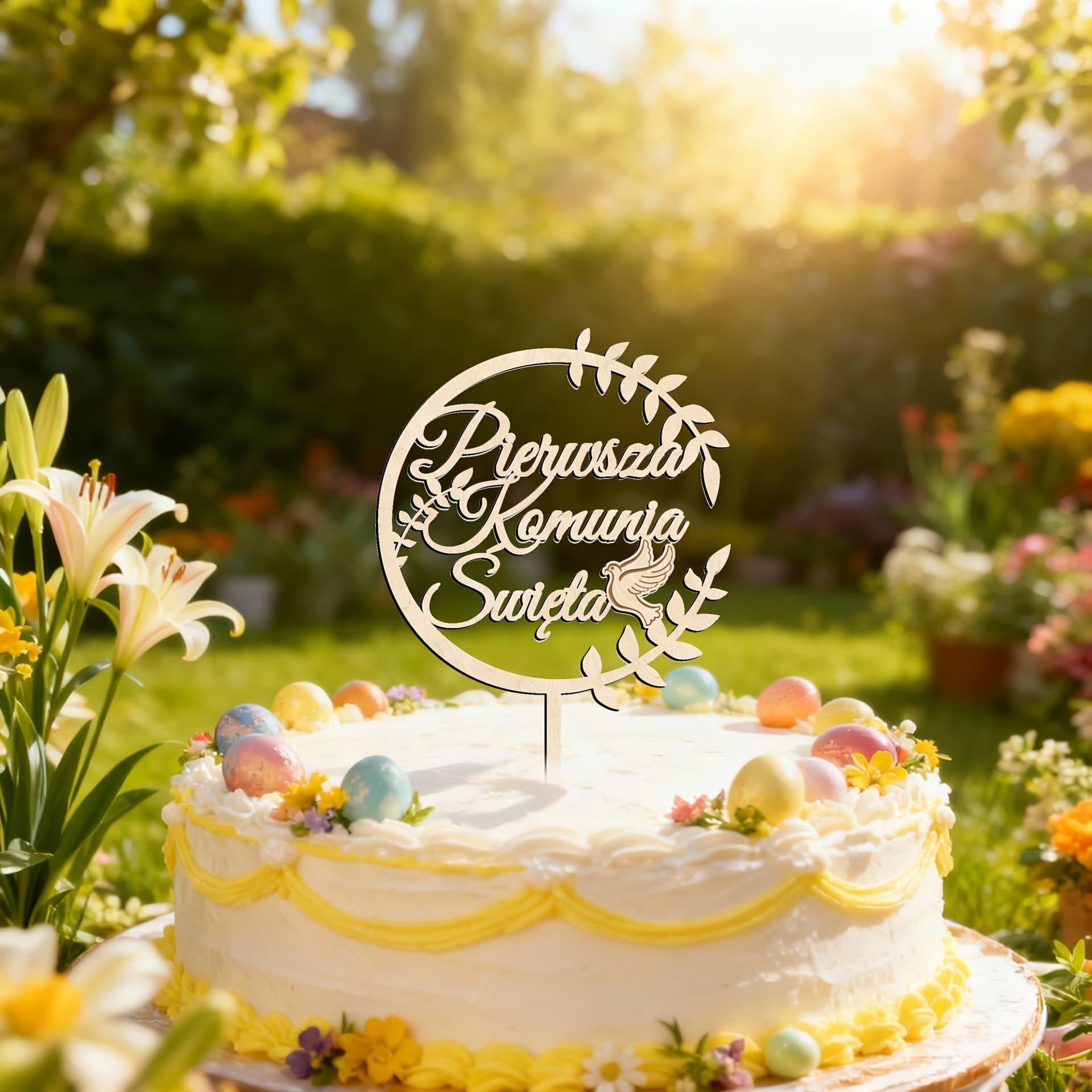 Cross-Border New Wooden Craft German-Themed Party Birthday Decorations for Children and Teenagers Birthday Cake Dessert Toppers