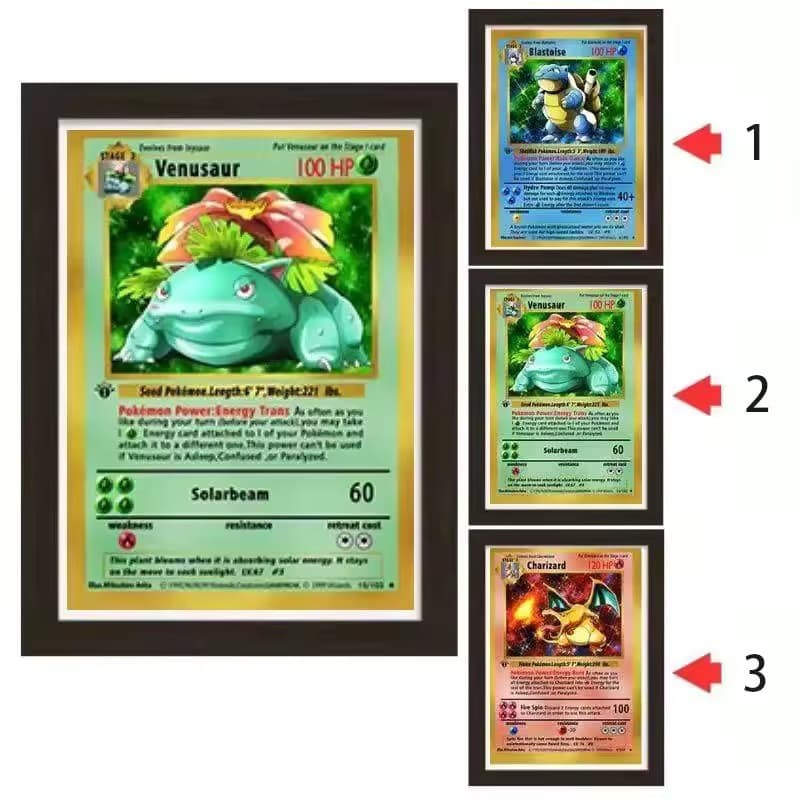 Anime 3D Stereoscopic Art Pokémon Poster Charizard/Blastoise/Venusaur Lenticular Print Ready Stock Wholesale