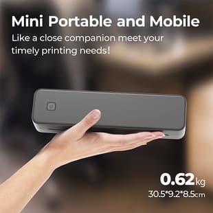 AI Portable A4 Thermal Printer for Hazardous Waste Labels, Tattoo Transfer, Home Bluetooth Document Printer for Cross-Border Use
