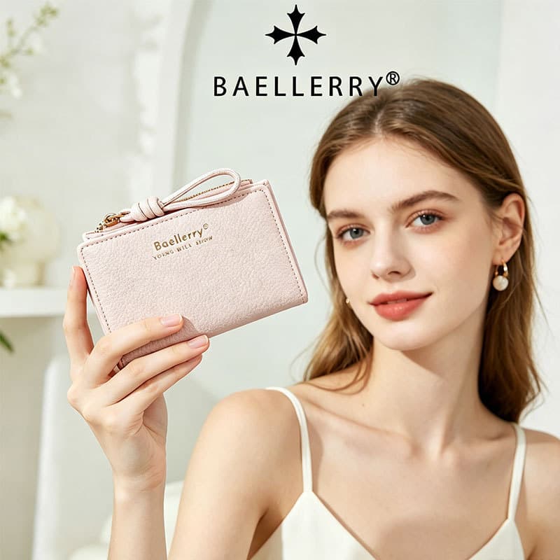 New Cross-Border Women's Wallet Urban Minimalist Women's Wallet Multi-Card Slot Ultra-Thin Coin Purse Solid Color Leather Card Holder