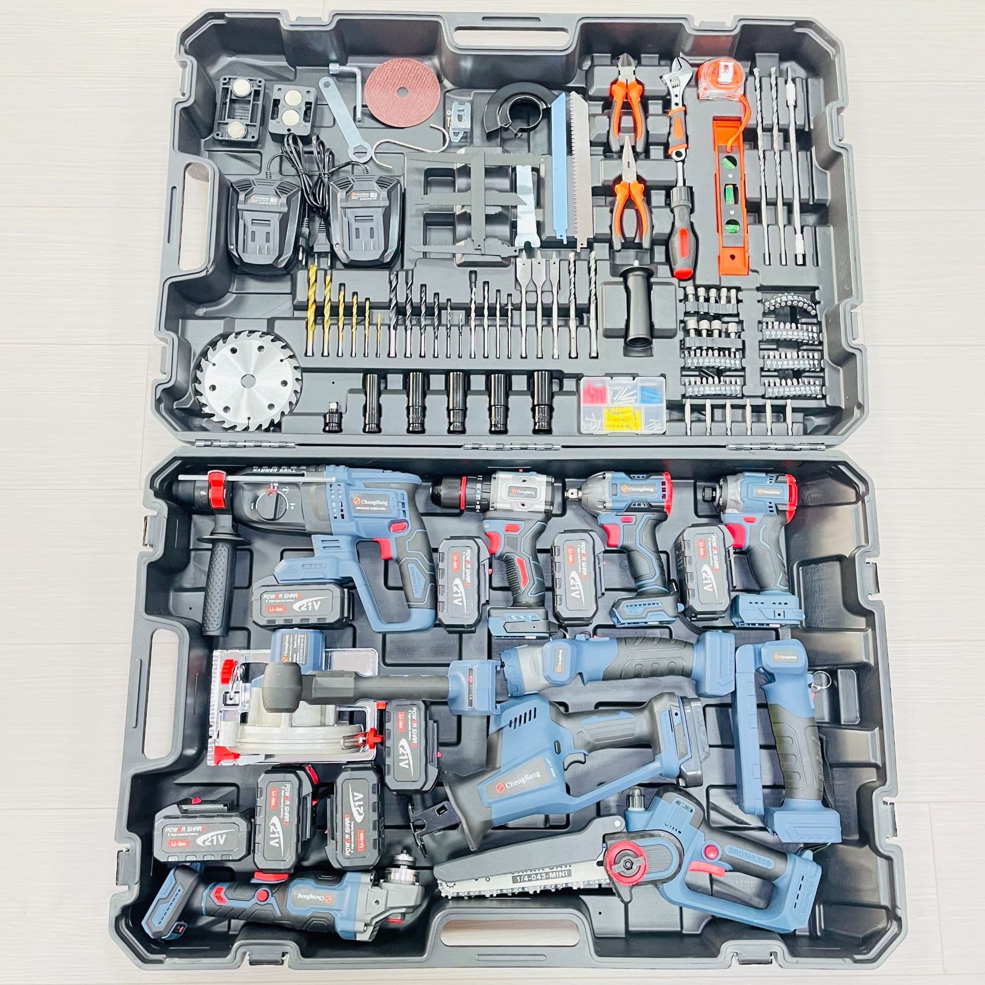 (Order No. 260) Export Lithium Battery Brushless Tool 10-Piece Set Power Tools