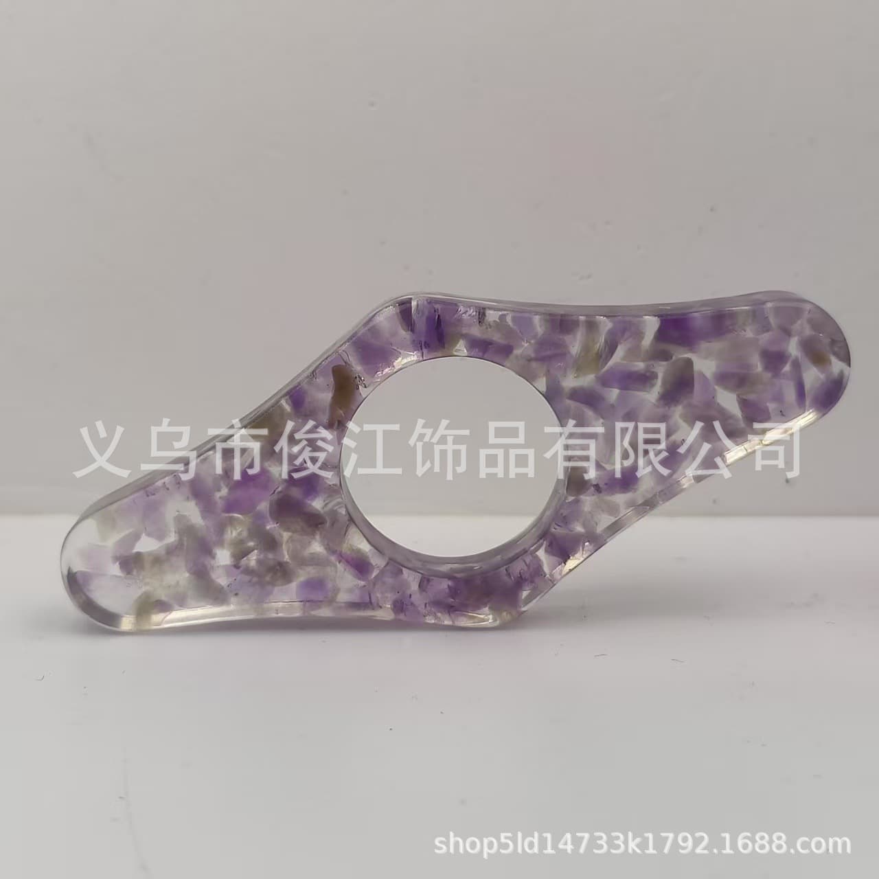 New Iridescent Natural Stone Series Creative Resin Bookmark Page Holder - Amethyst Watermelon Red Stone Book Weight