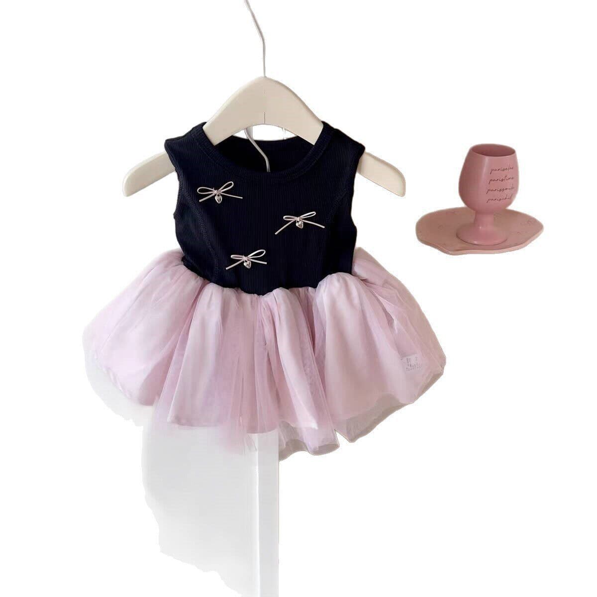 Ningli Girls Summer Dress New Style Children's Tulle Dress Girl Party Gown Baby Birthday Princess Dress